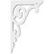 Ekena Millwork Hurley Architectural Grade PVC Bracket, 5/8"W X 5 1/2"D X 9"H BKTP01X05X09HU - alternate 2